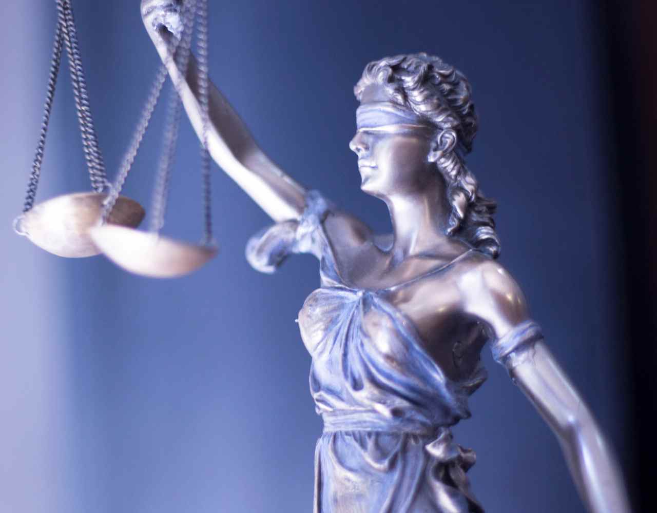 a model of the scales of justice