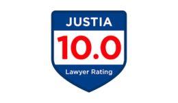 Justia 10 Lawyer Rating badge